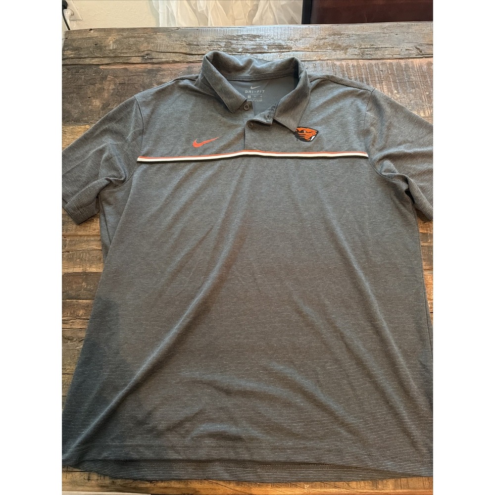 Oregon State University Beavers On Field Polo Size XL Drifit Nike!